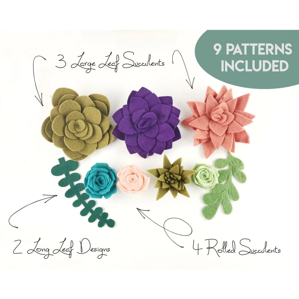 Miniature Flowers: DIGITAL DOWNLOAD DIY CRAFT PROJECT, SVG PDF TEMPLATES —  Amanda McGee Designs