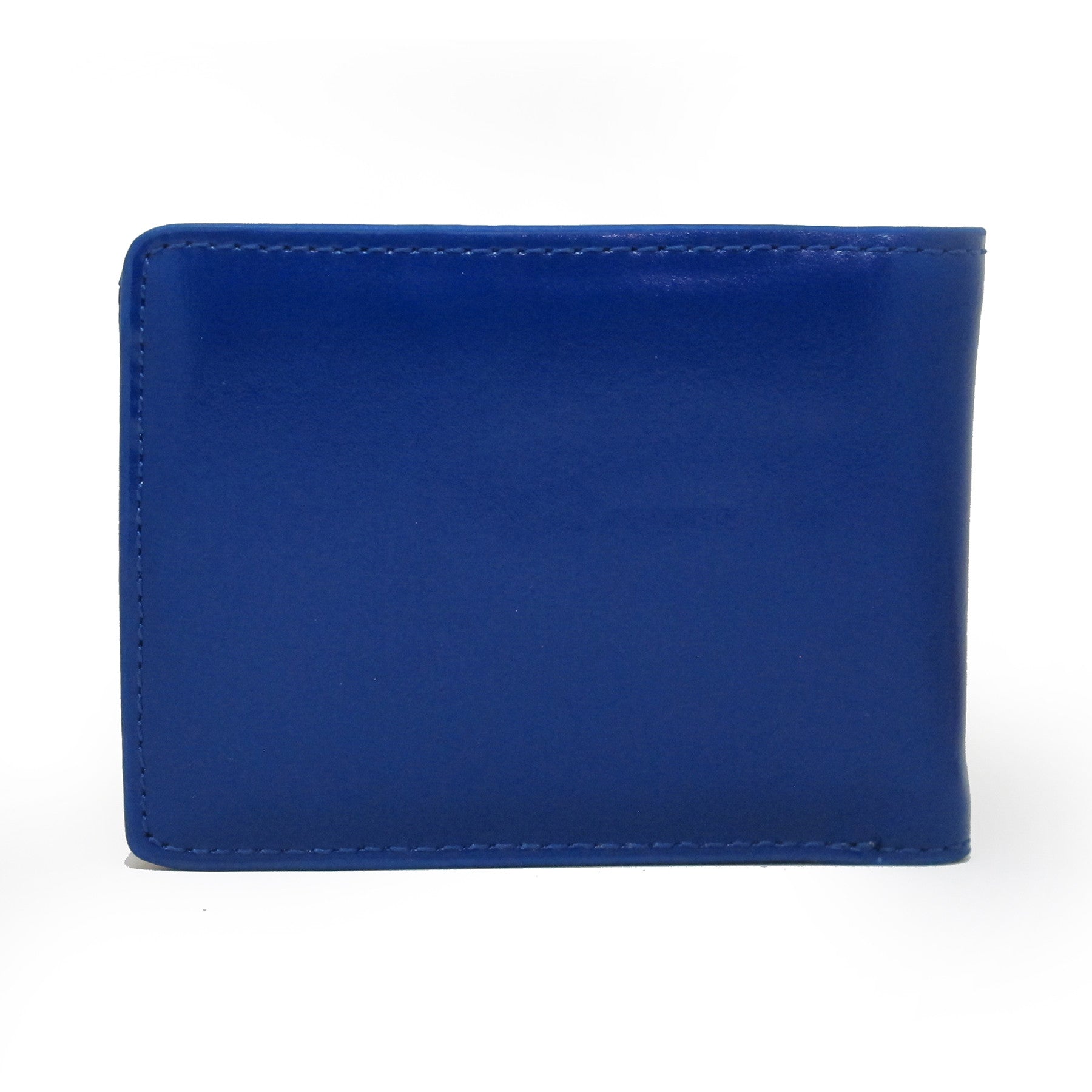 Slim-Fold Wood Wallet: Royal Blue Veg-Tanned Leather | SoleWood