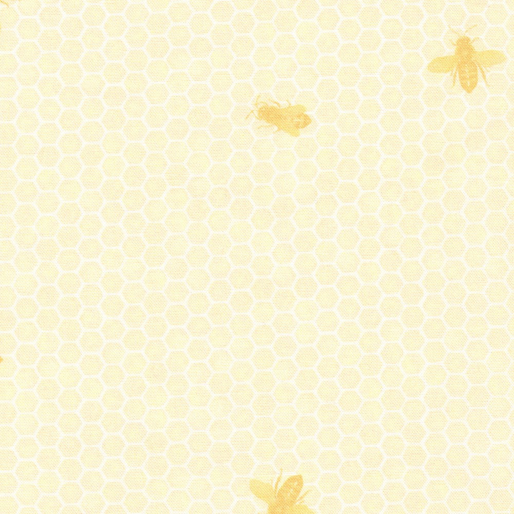 Robert Kaufman - Honey Flower, Bees, Yellow