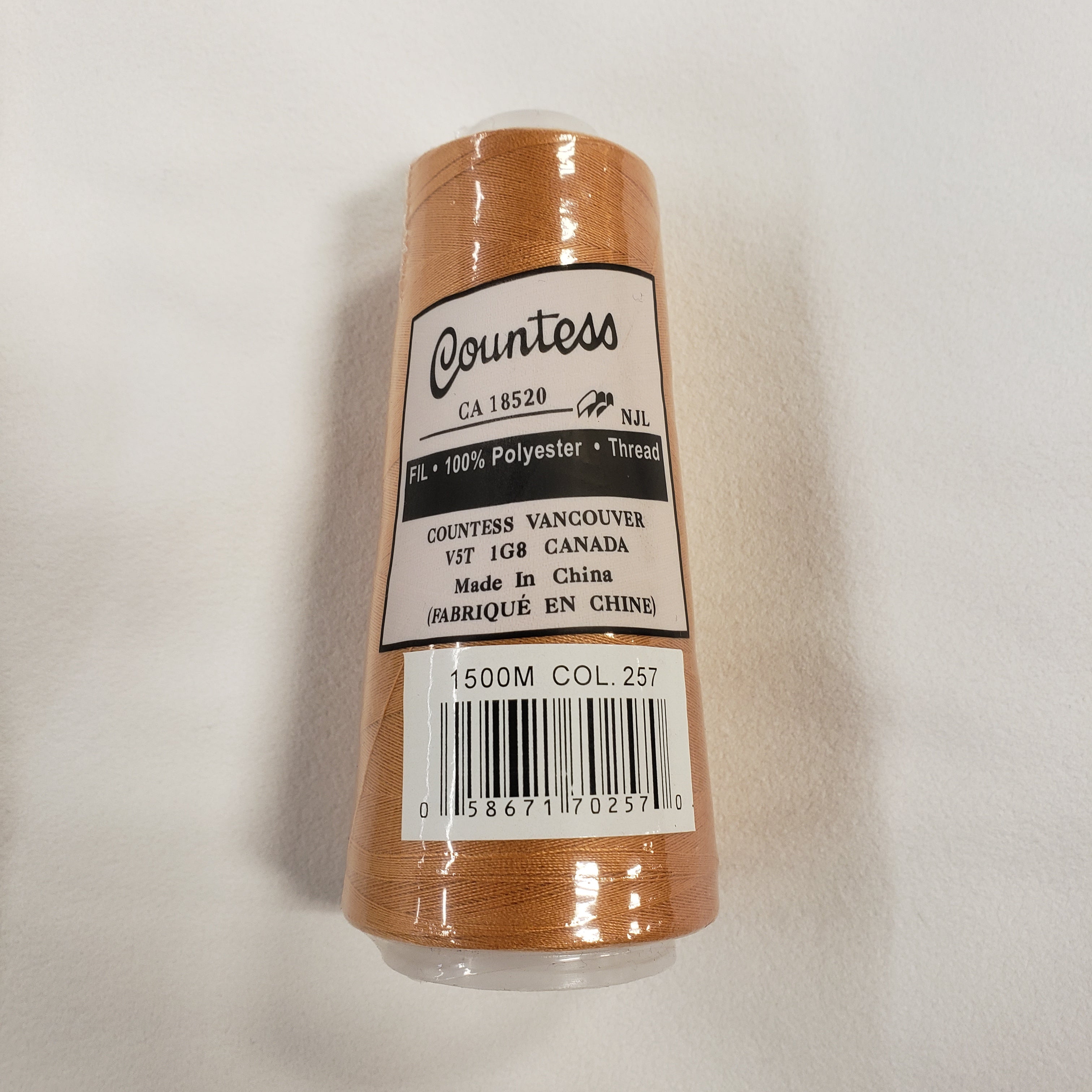 Countess Serger Thread 1500m - 257 Dark Gold