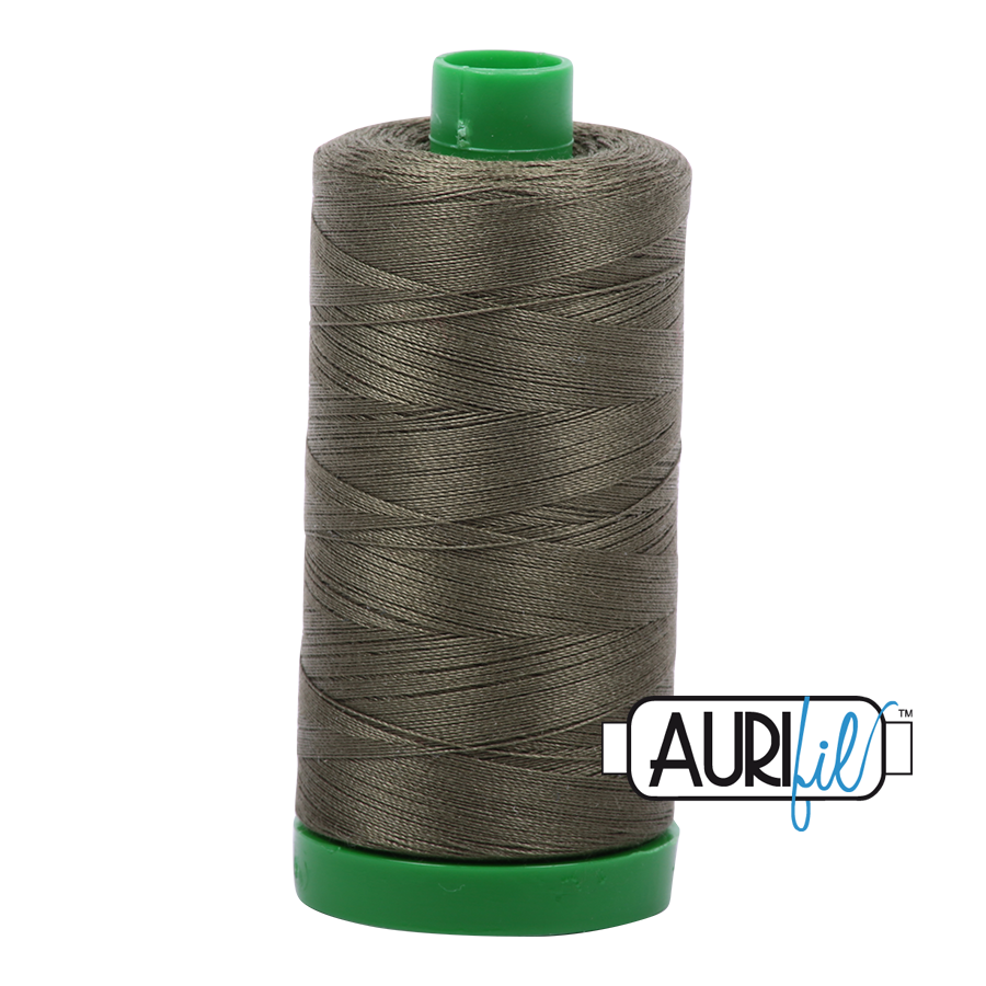 Aurifil Thread 40wt - 2905 Army Green, 1000m Spool