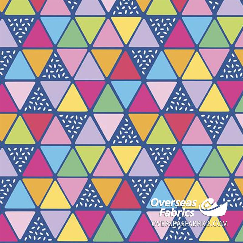 Riley Blake - Rainbowfruit, Triangles, Blue