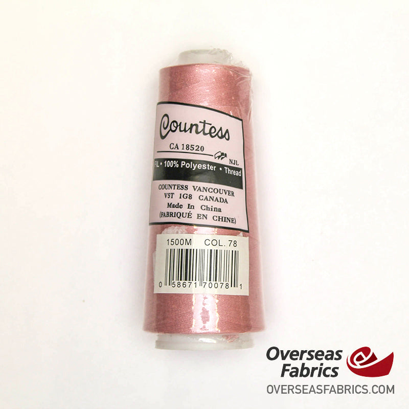 Countess Serger Thread 1500m - 078 Light Pink