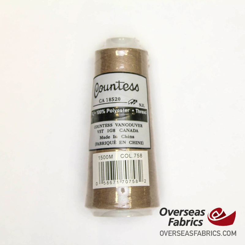 Countess Serger Thread 1500m - 758 Soft Beige