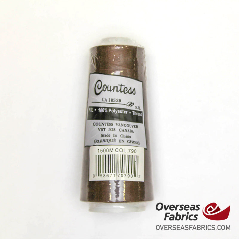 Countess Serger Thread 1500m - 790 Earth Brown