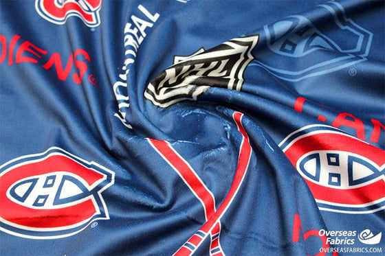 Licensed NHL Minky 60" - Montreal Canadiens