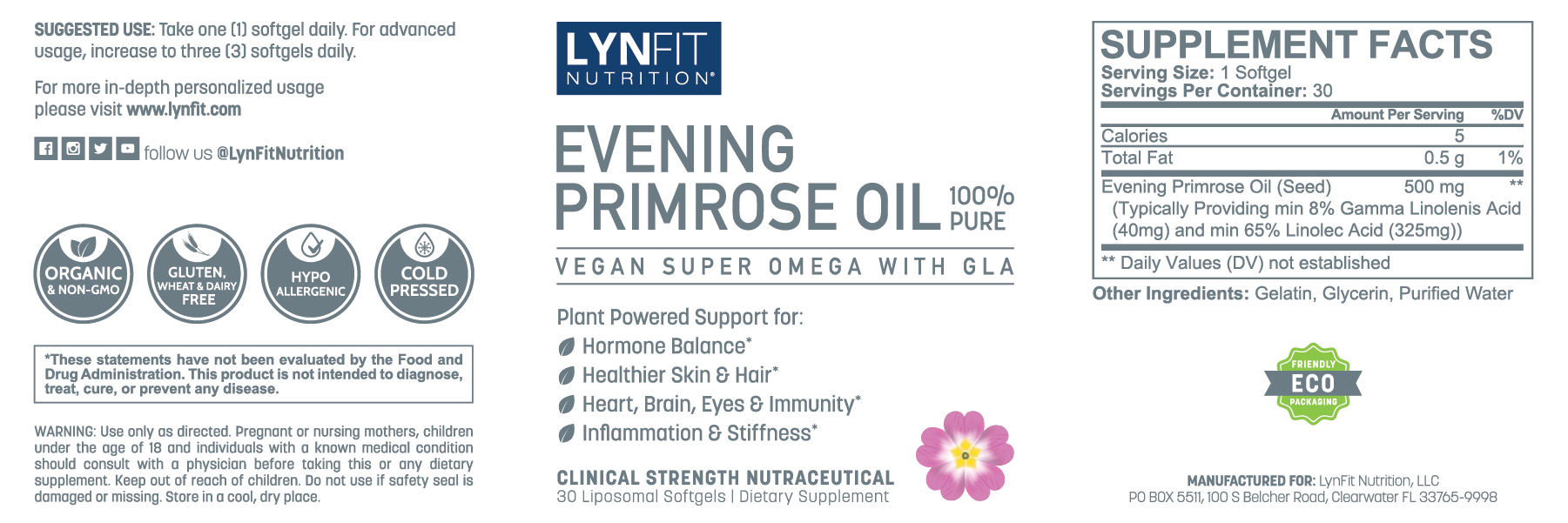 LynFit Nutrition Evening Primrose Oil