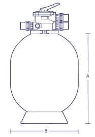 Astralpool FG Series Fibreglass Media Filter specifications