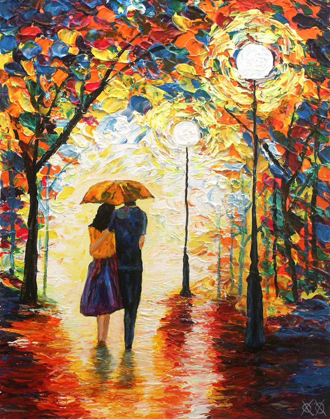 Couple In The Rain