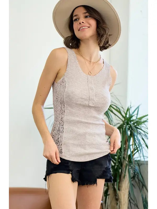 Henley Tank Top