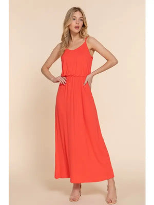 Coral Midi Dress - aheadofthecurve-gifts