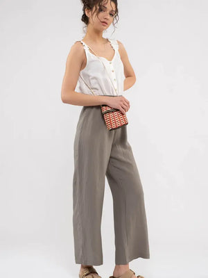 Ruffle Sleeve Jumpsuit - aheadofthecurve-gifts