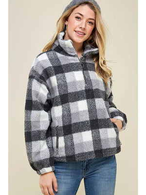 Plaid Zip Up - aheadofthecurve-gifts
