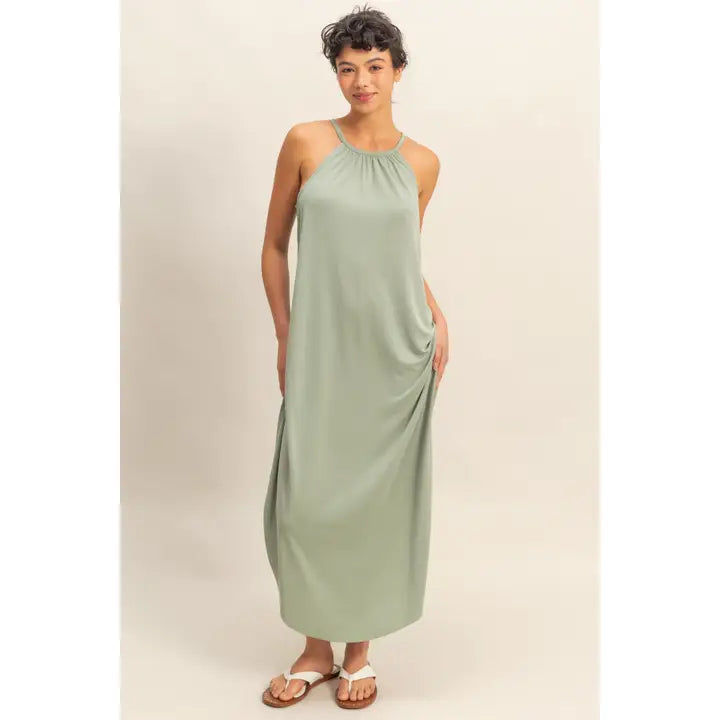 Halter Midi Dress