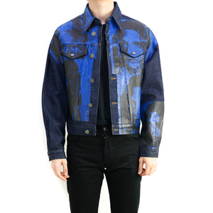 Sandra Brant Screenprint Denim Jacket – Backyardarchive