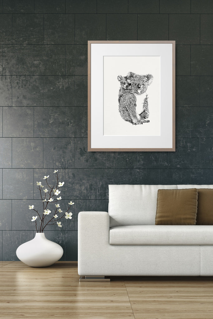 Koala & Joey - Giclée Print – Marini Ferlazzo - Art for Wildlife