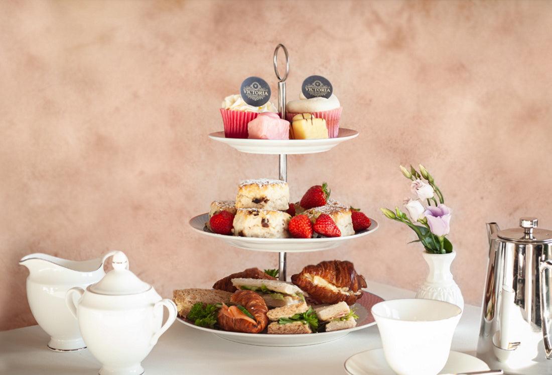 Afternoon tea can be branded with your own logo on our printed toppers