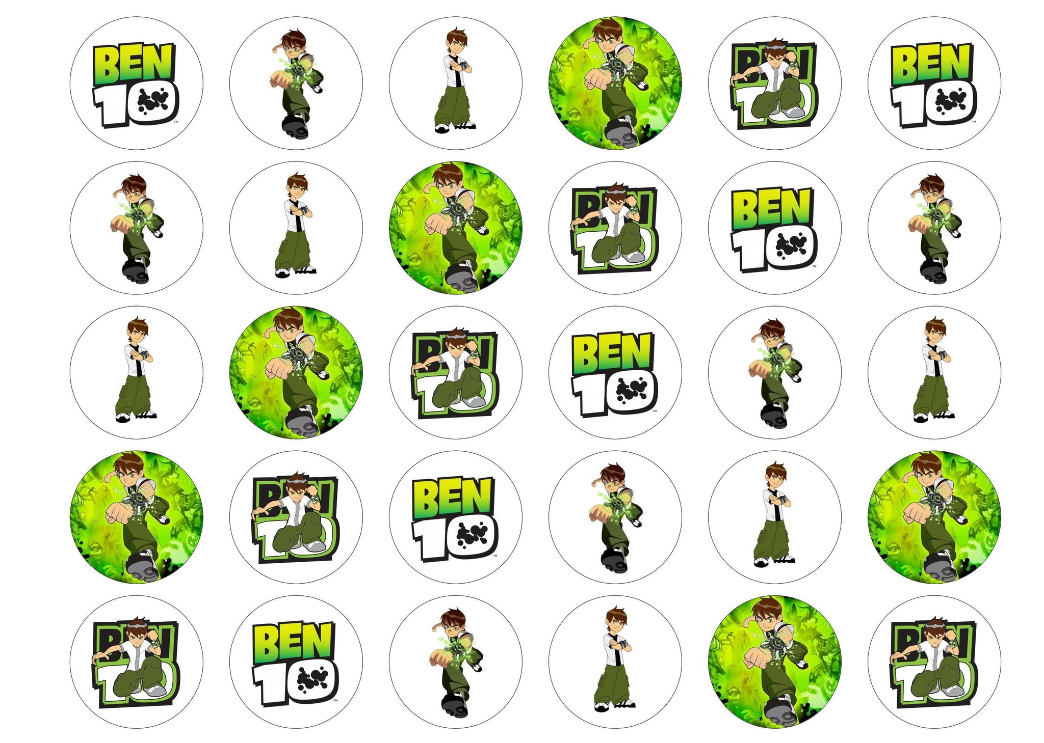 Ben 10 – My Cupcake Toppers
