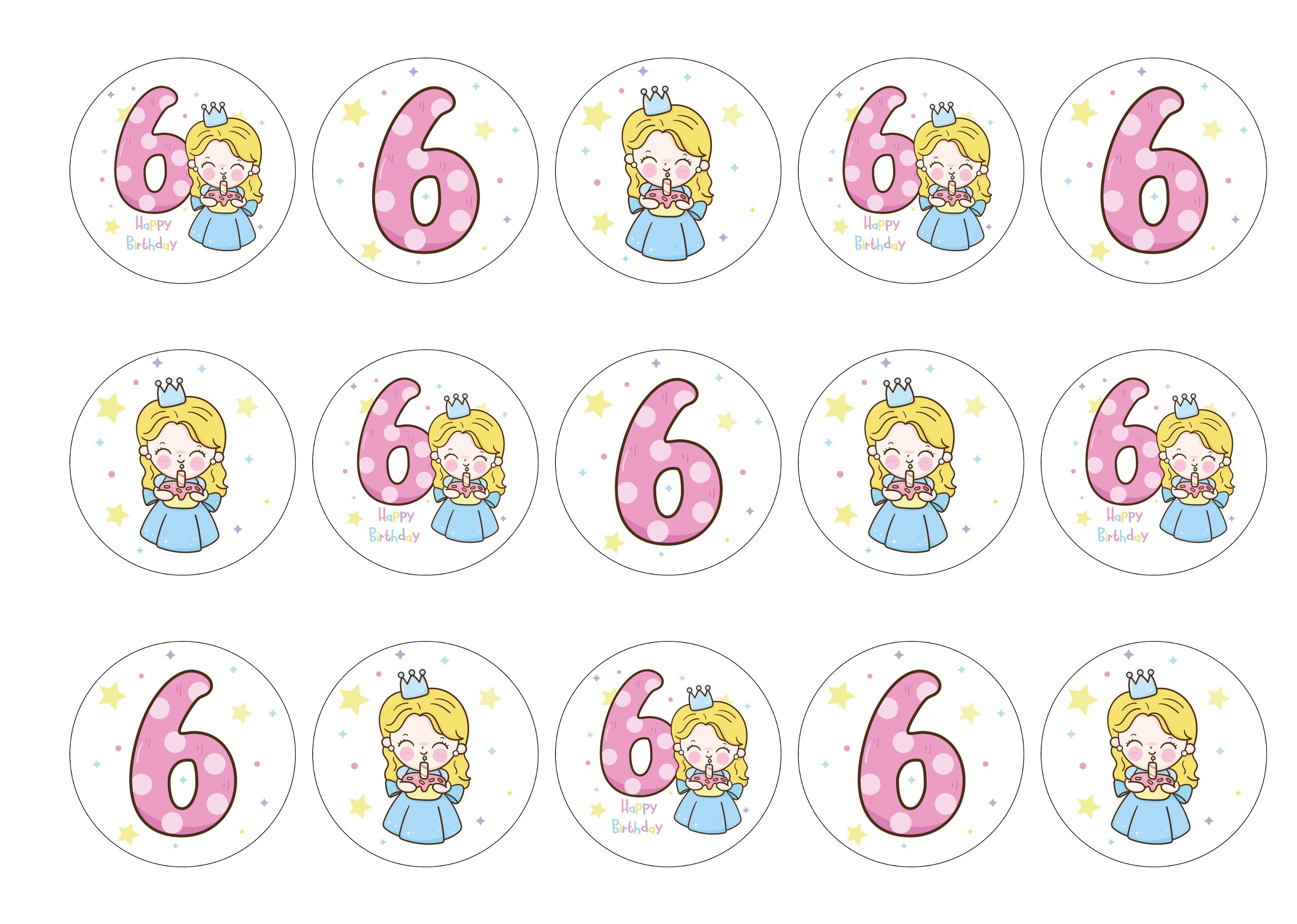 Princess Lady Birthday Edible Cake Toppers – Cakecery