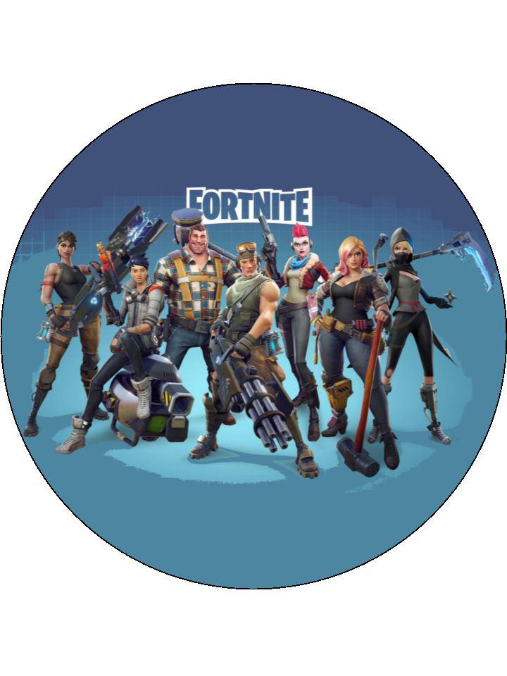 fortnite 38mm printed edible cake toppers large 7 5 edible fortnite cake topper - fortnite cake decorations in store
