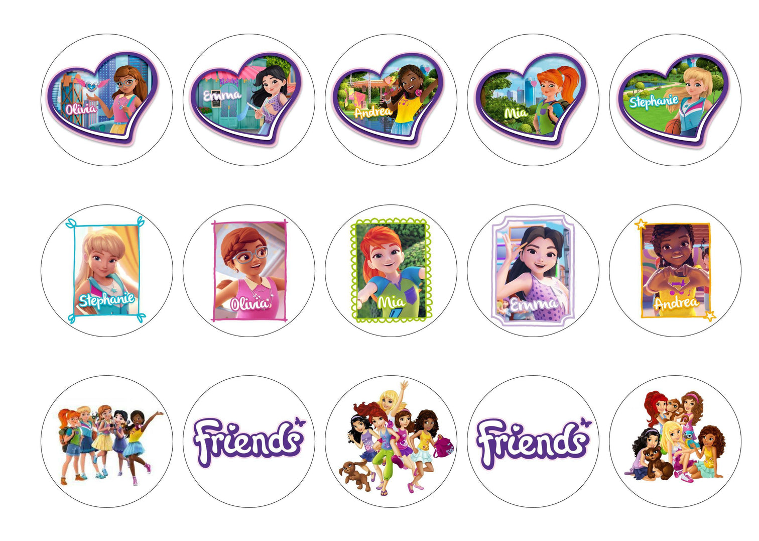 Lego Friends – My Cupcake Toppers