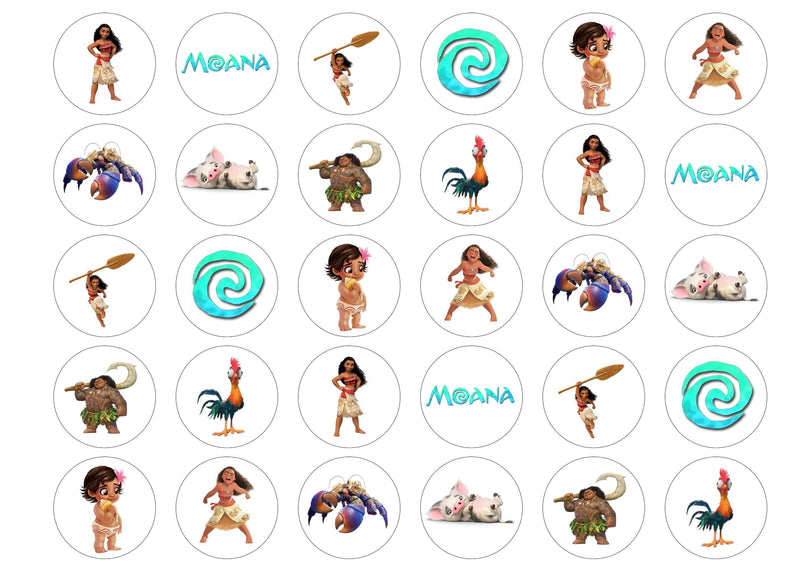 Edible Cake Toppers Moana Edibilis