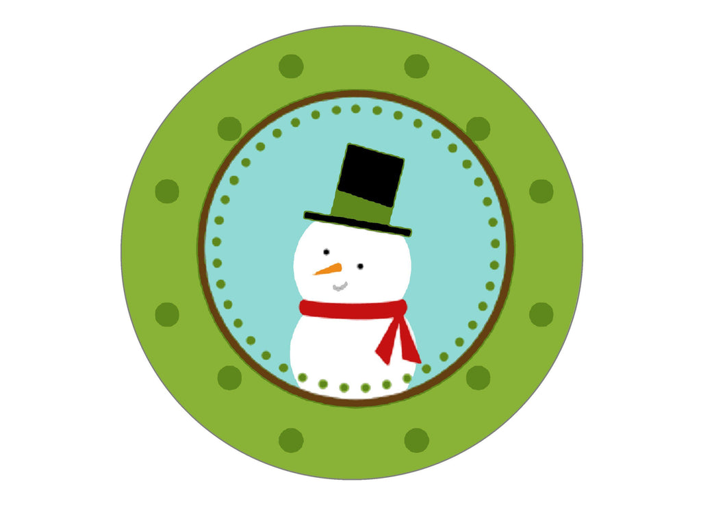 Edible Printed Christmas Toppers | Printed Snowman and Santa ...