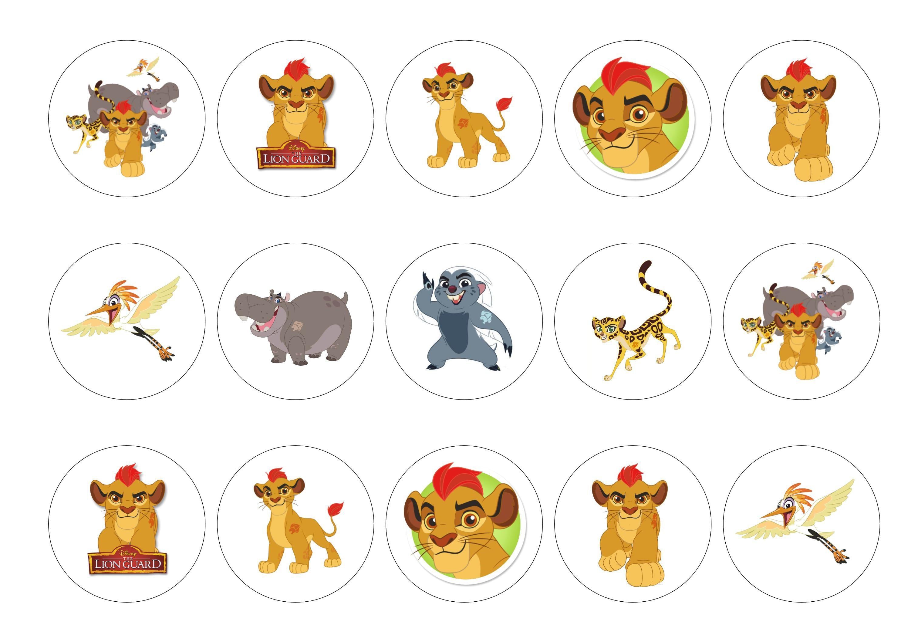 Lion Guard – My Cupcake Toppers