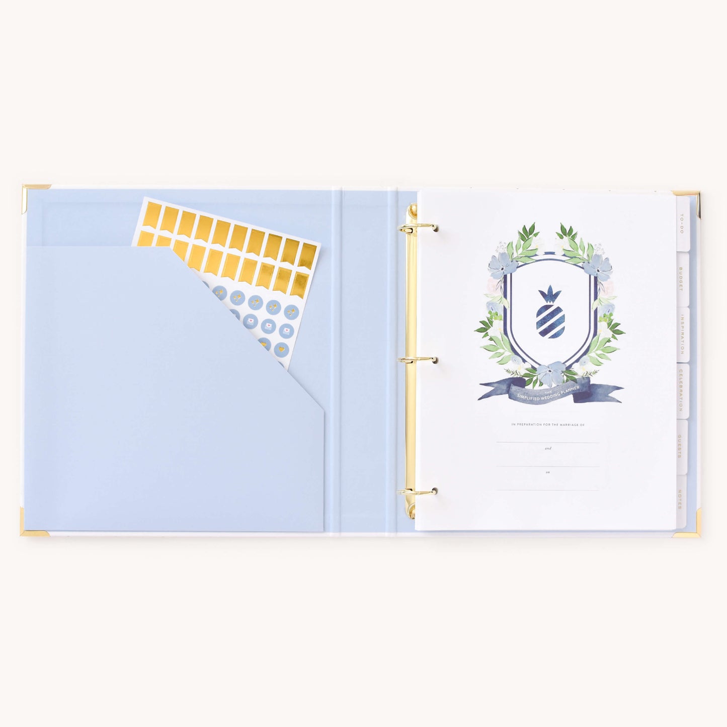 Beautiful keepsake wedding planner book