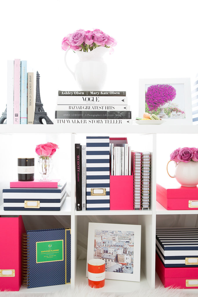 Gorgeous styled bookshelf