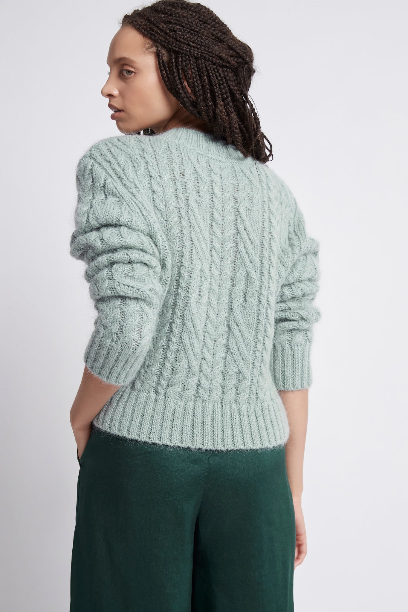 Forest Knit Jumper | Dusty Sage | Aje – Aje