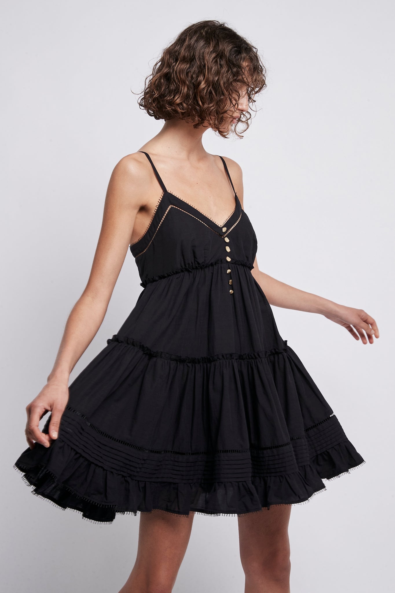 aje black dress