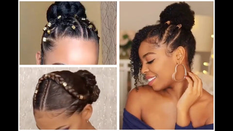 reverse braided bun