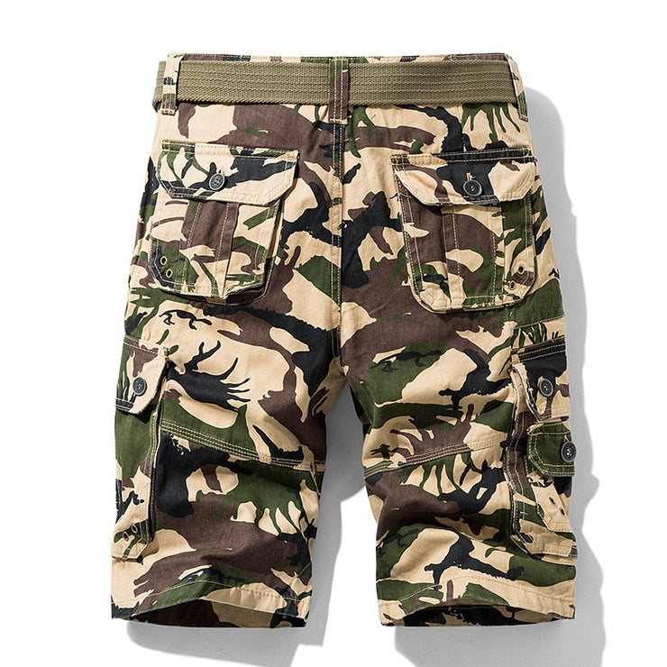 Mens Camouflage Cotton Cargo Shorts – FIVE TIGERS