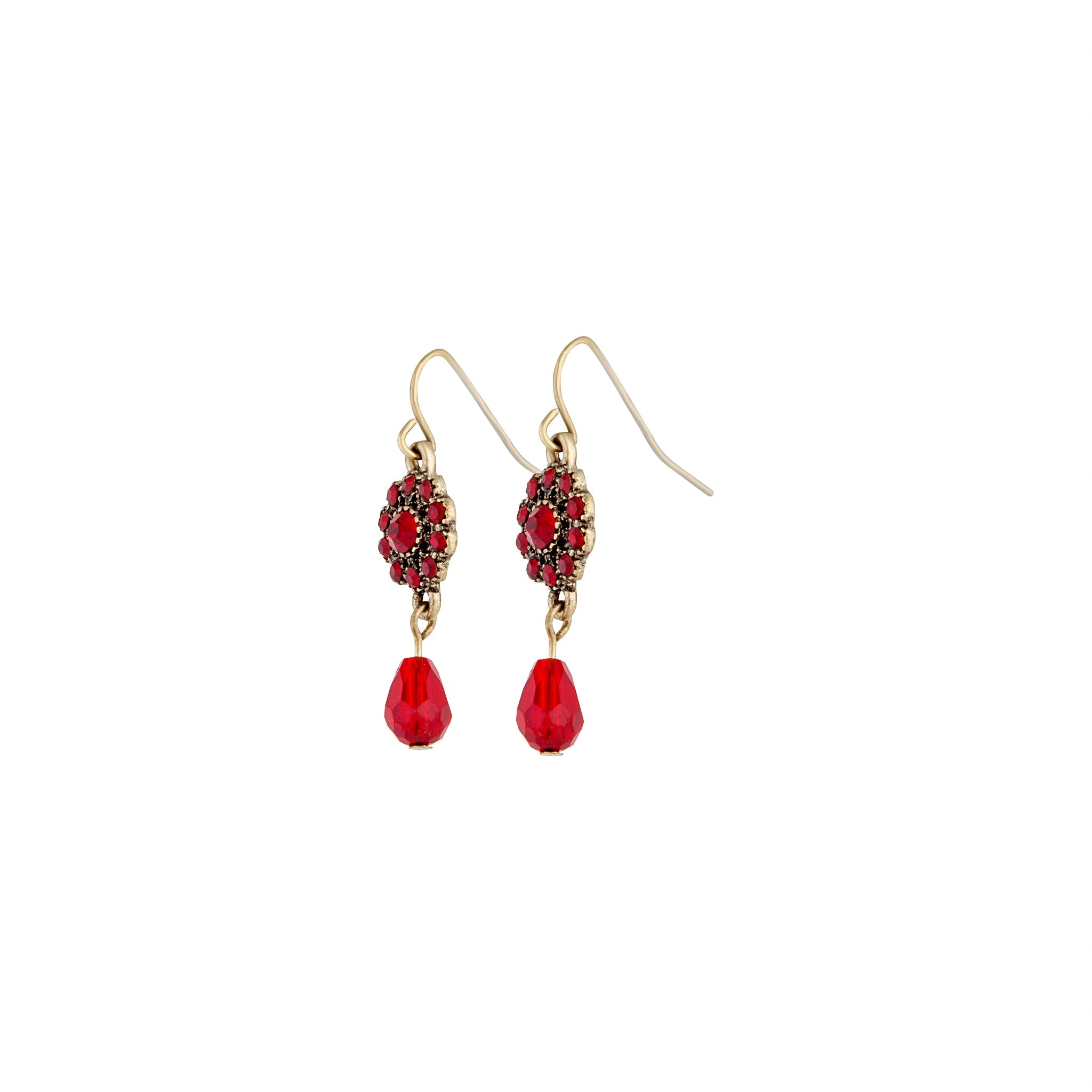 Red Crystal Flower Facet Earring | Lovisa UK | Lovisa Earrings