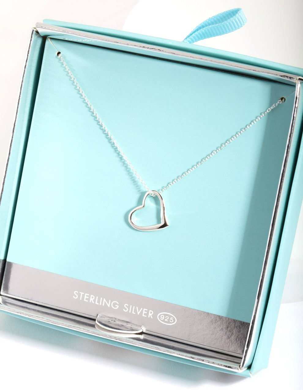 Sterling Silver Open Heart Necklace | Lovisa UK | Jewellery Gift Boxes