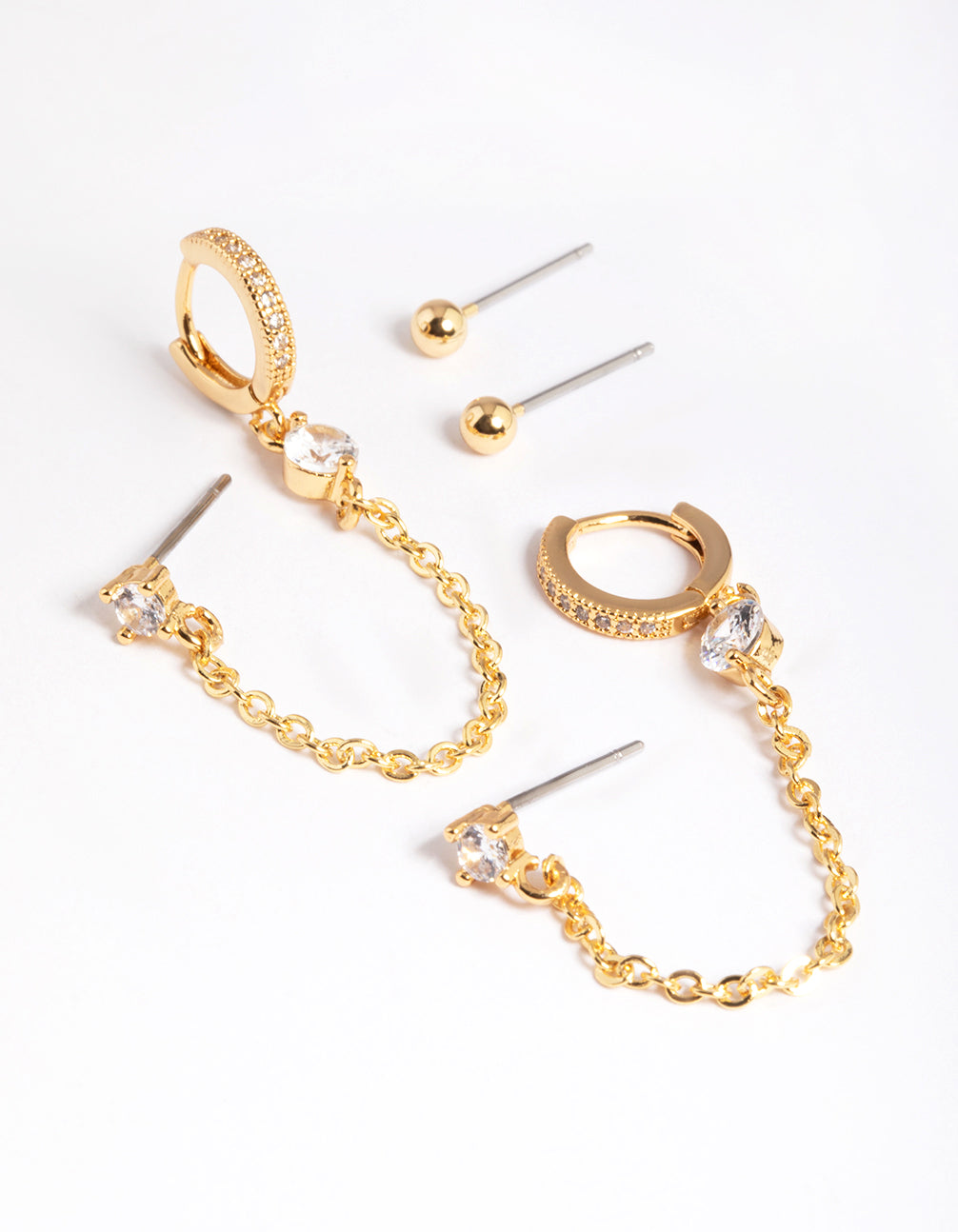 Summer & rose sales bar chain earrings