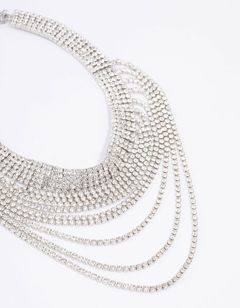 Silver Coin Circle Long Line Choker Necklace | GIGILAND UK | SilkFred UAE