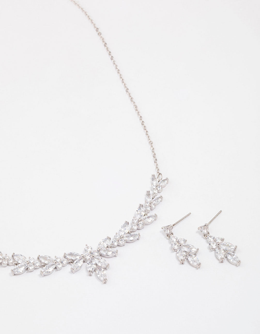 Silver necklace set sales with price