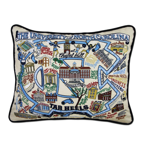 University of North Carolina Collegiate Embroidered Pillow
