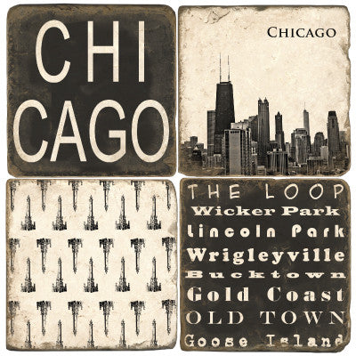 chicago drink coasters