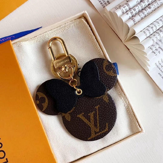 Upcycled Louis Vuitton Minnie Keychain