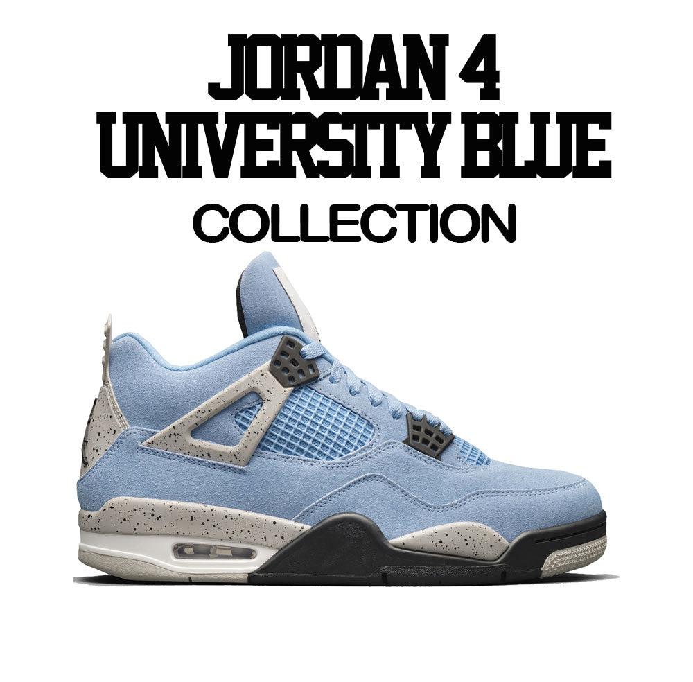 jordan 4 university blue shirts