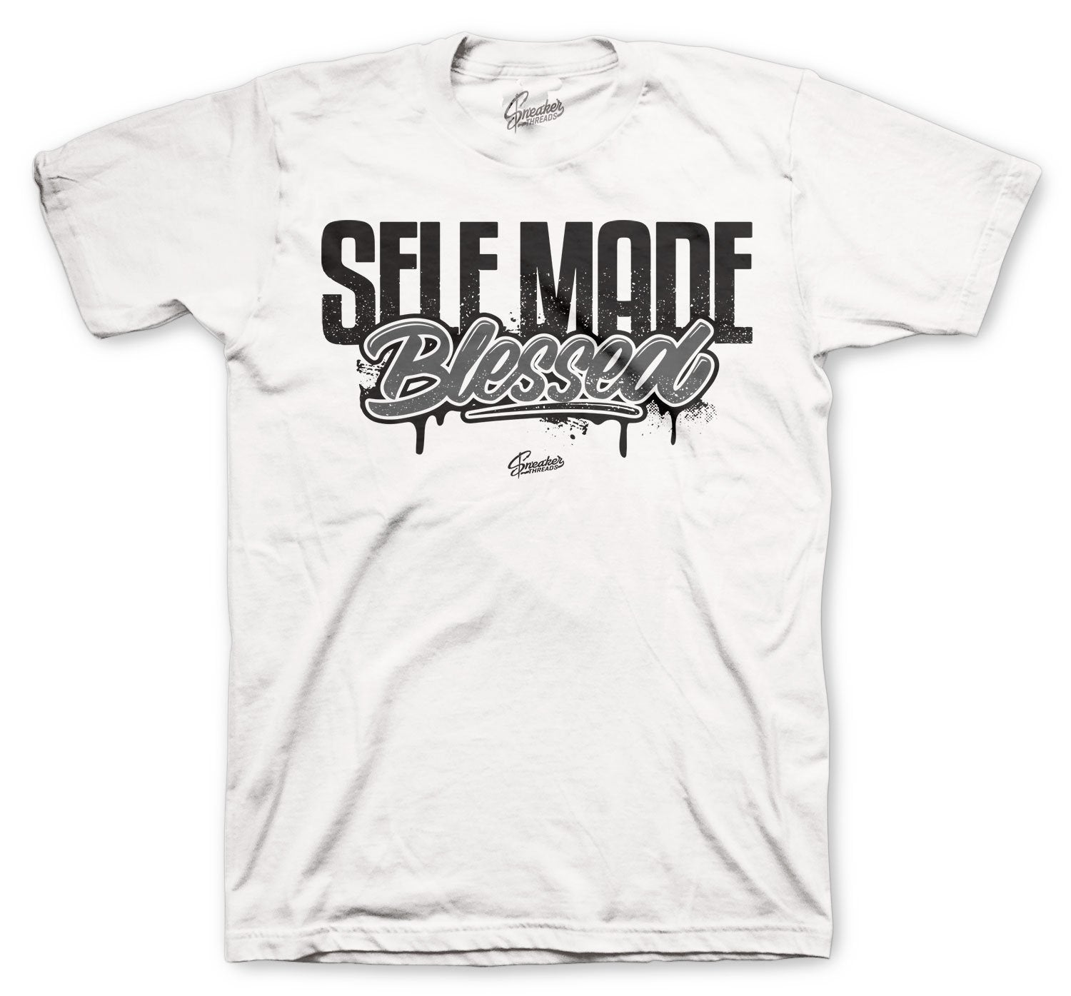 white and gray jordan shirt