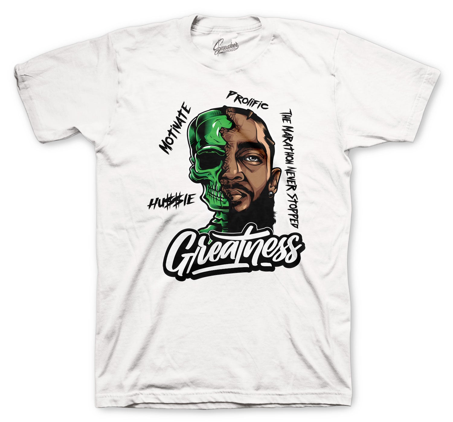 green and white jordan shirt