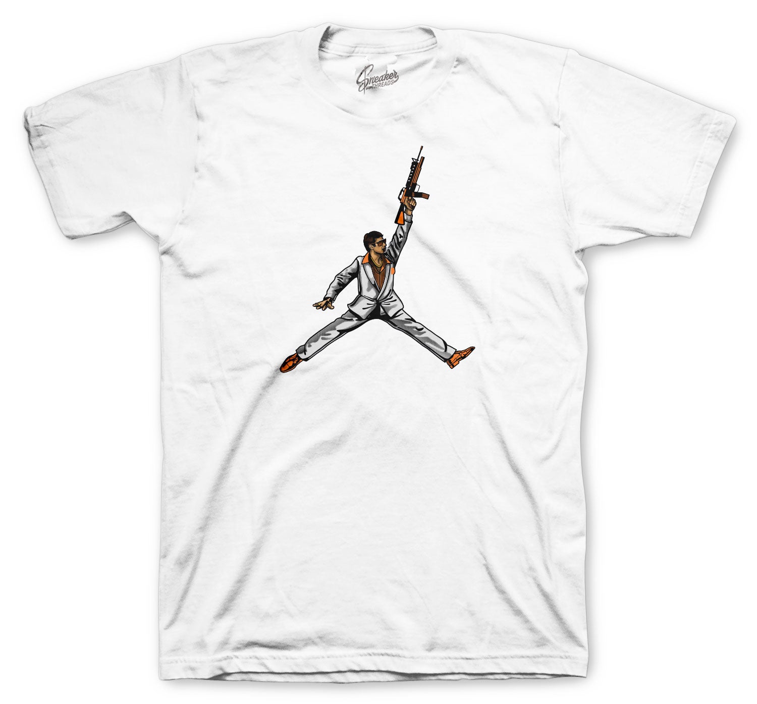 electric orange jordan 1 shirt