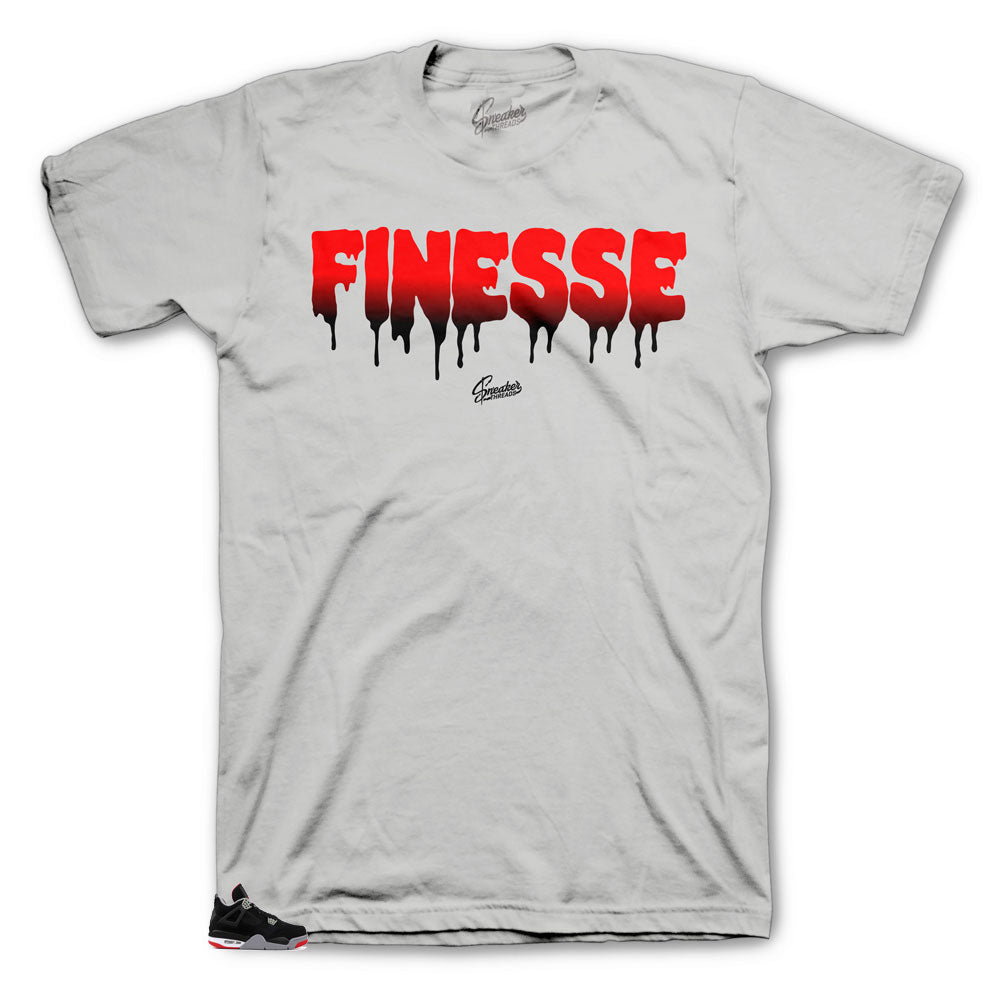 Jordan 4 Bred Finesse freshest shirts 