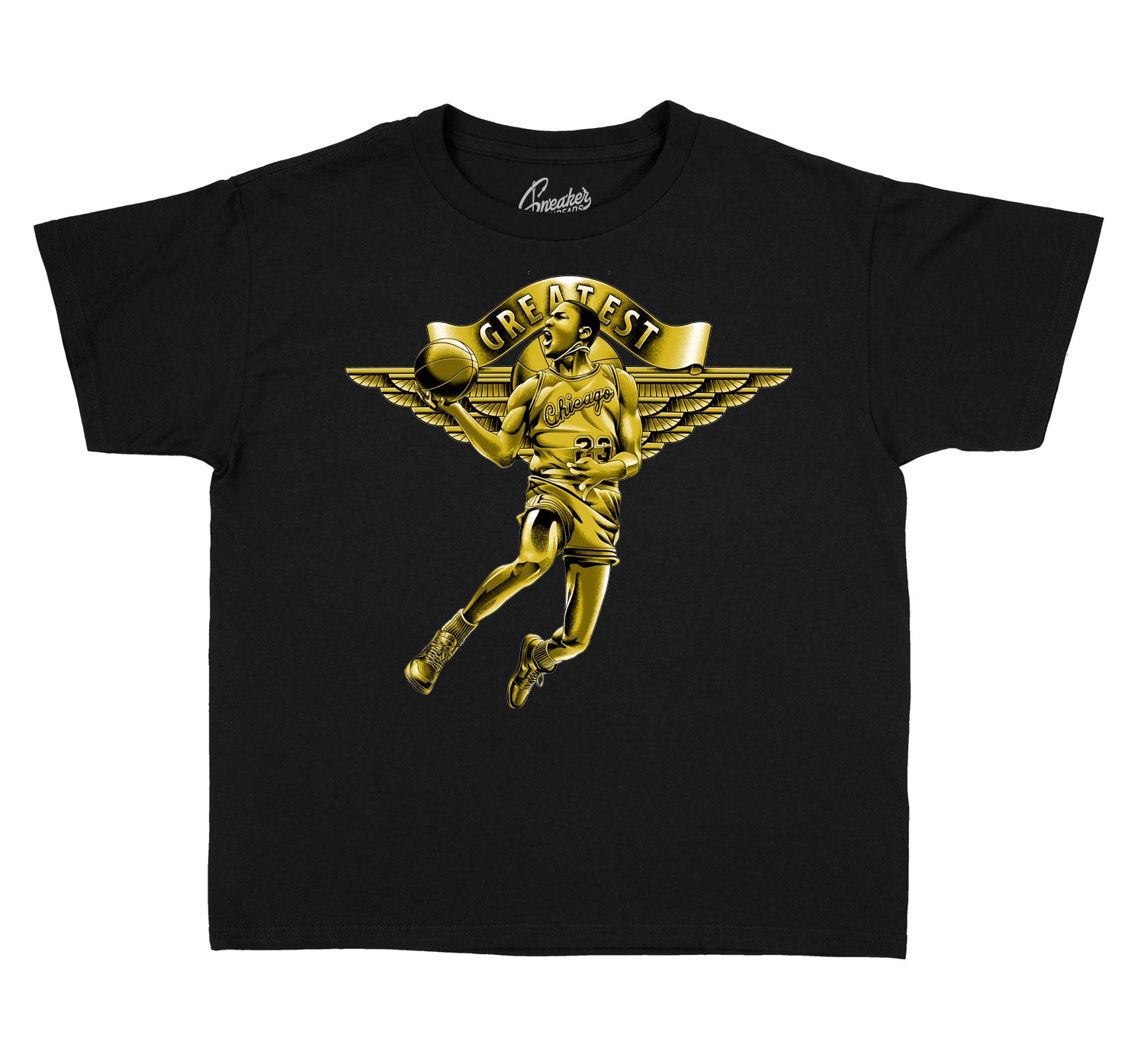 gold jordan 1 shirt