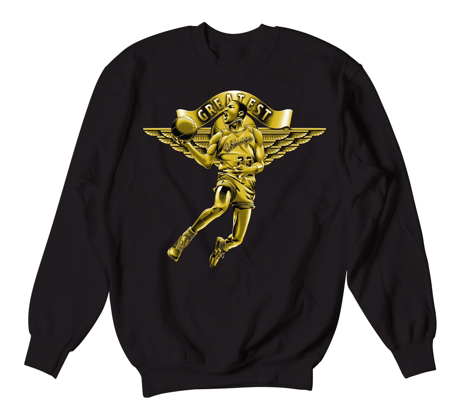 gold jordan sweater