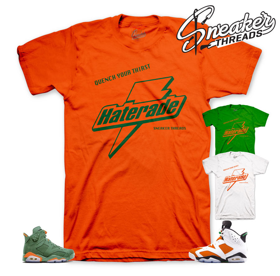 jordan 6 gatorade green shirt